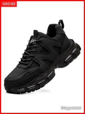 Steel Toe Work Shoes Wide Non-Slip Lightweight Kevlar Safety